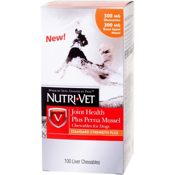 Nutri-vet  Joint Health Plus Perna Mussel Chewables 葡萄醣胺及青口素 100 用肝味